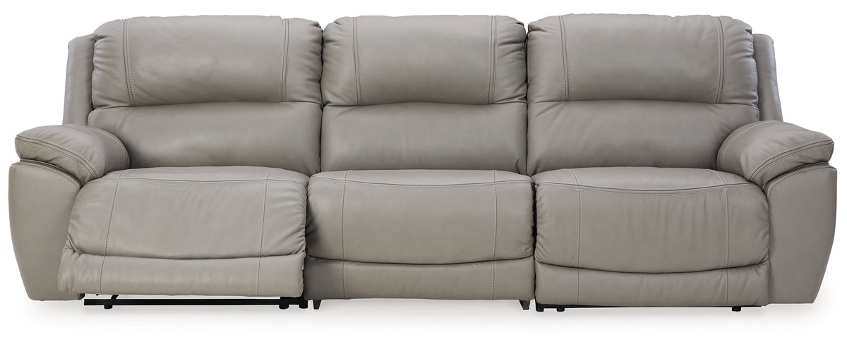 Dunleith 3-Piece Power Reclining Sectional Loveseat with Console