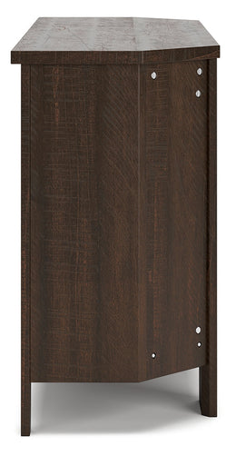 Camiburg Corner TV Stand with Electric Fireplace