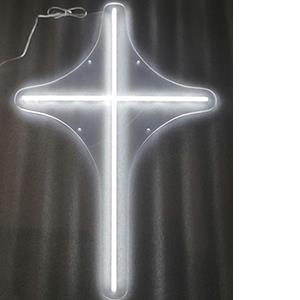 Neon Cross Mixed Media