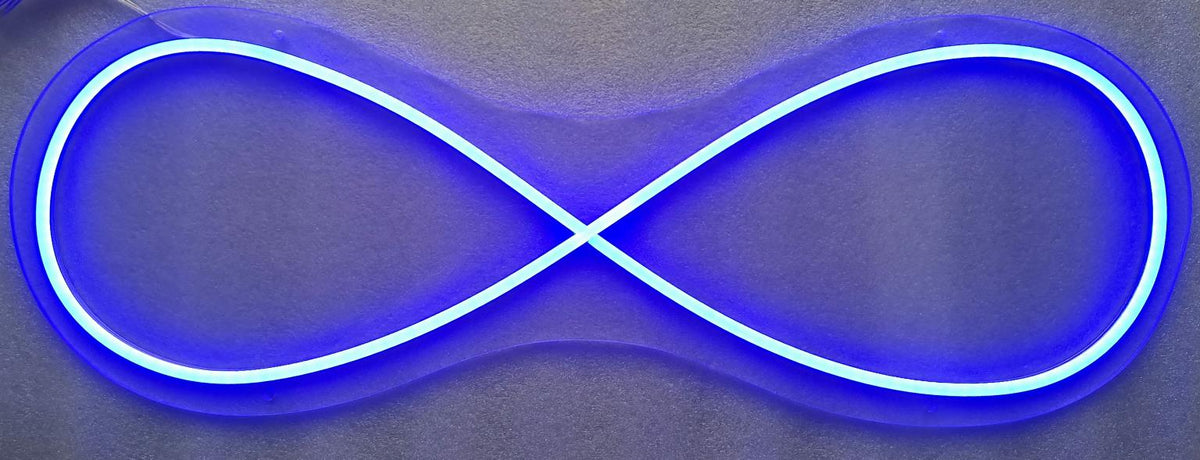 Neon Infinity Mixed Media