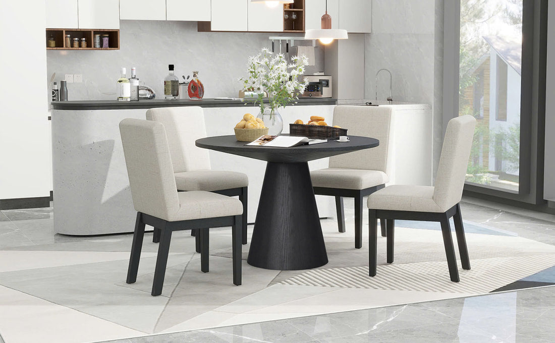 D2600-Dining Table with 4 Chairs