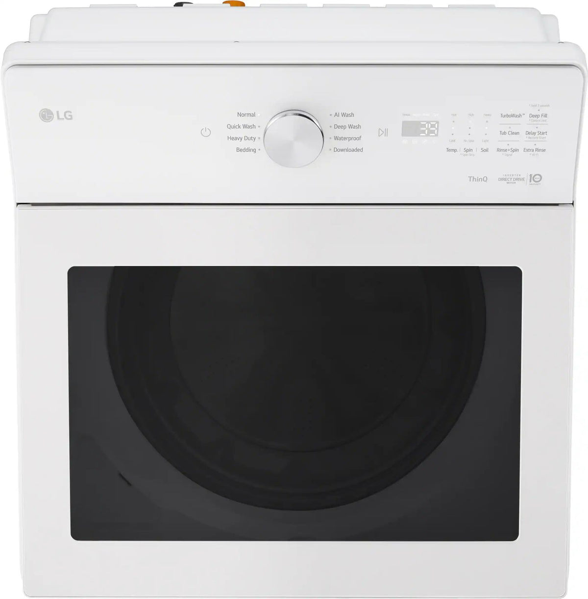 Package - LG - 5.0 Cu. Ft. High-Efficiency Smart Top Load Washer with Easy Unload and 7.3 Cu. Ft. Smart Electric Dryer with Sensor Dry - Alpine White