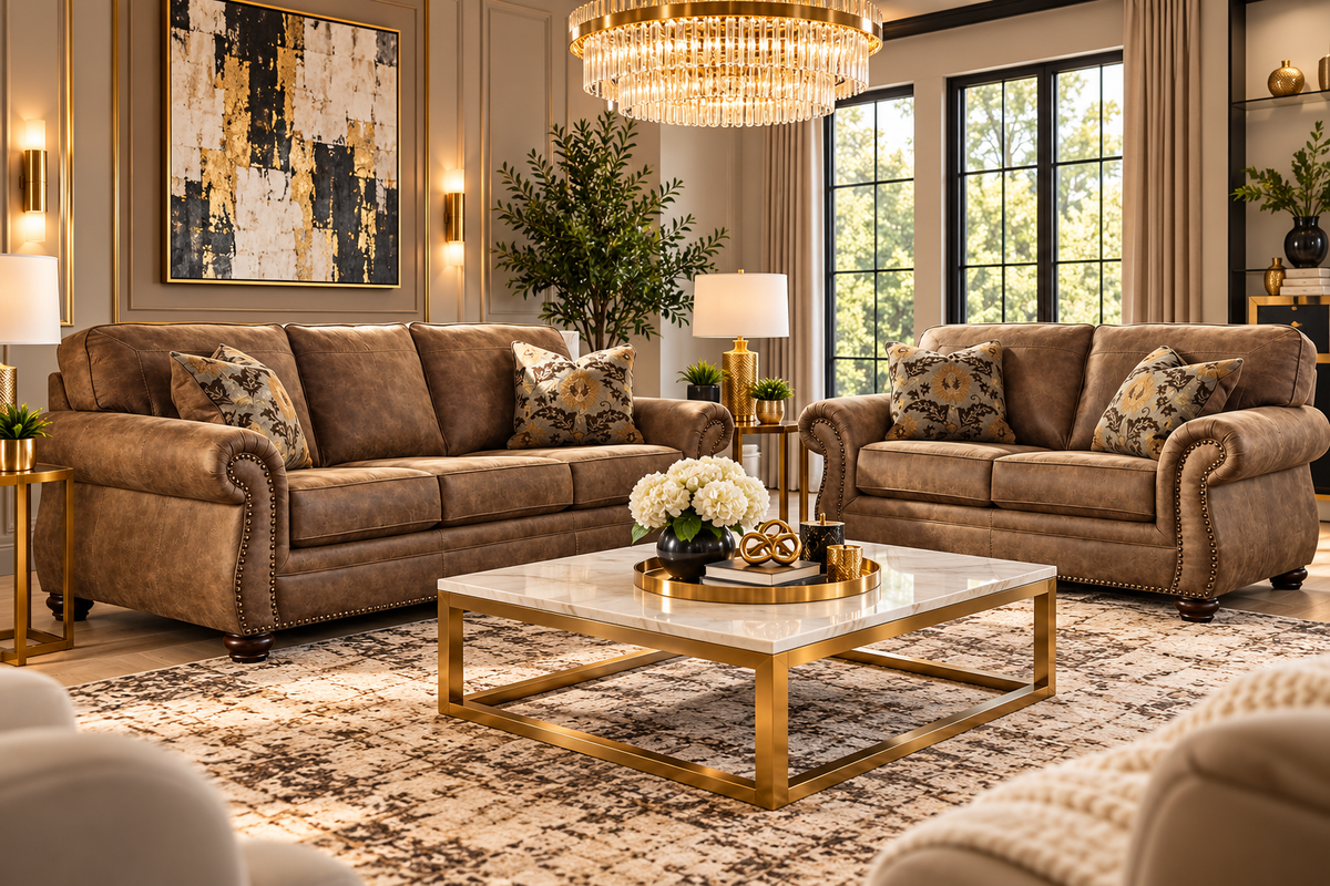 Larkinhurst Sofa, Loveseat and Recliner