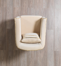 Belinda Ivory Velvet Chair