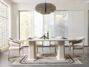 Santana Ivory 7-Piece Dining Set