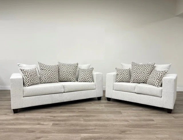110-2PC Stone - Sofa and Loveseat Set