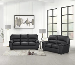 Tiffany Black - 2PC or 3PC Living Room Set
