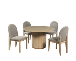 D400 Dining Table with 4 Chairs