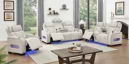 TOKYO 3PC Sand Power Reclining Set