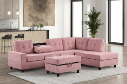40Heights Reversible Sectional with Ottoman Set