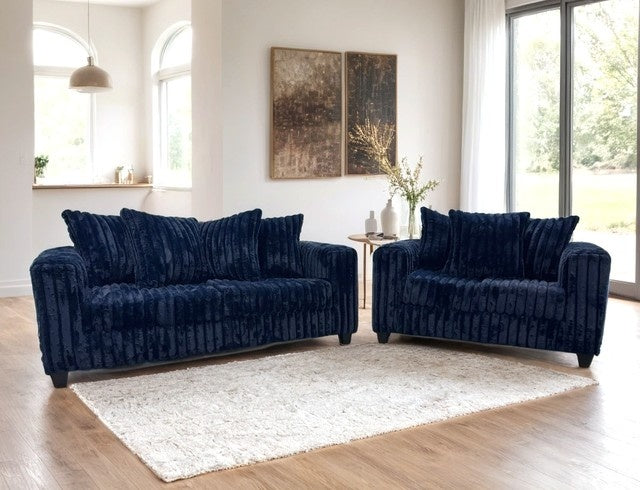510-2PC Black - Sofa & Loveseat Set
