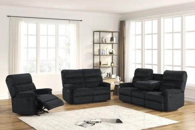 Albert Black - 3PC Reclining Set
