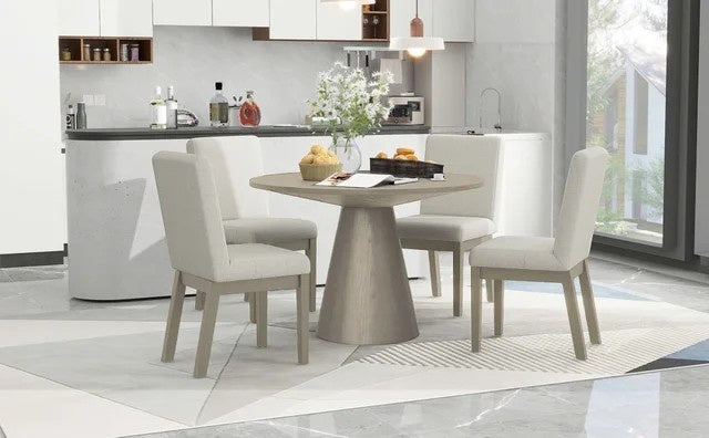 D2610-Dining Table with 4 Chairs