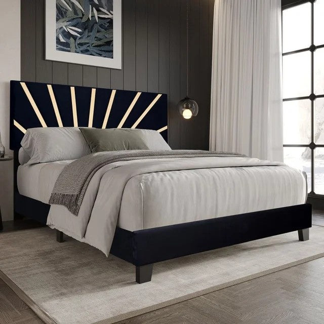 Nico Black Platform - King Bed