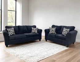 210 BLACK - 2PC Sofa and Loveseat Set **NEW ARRIVAL**
