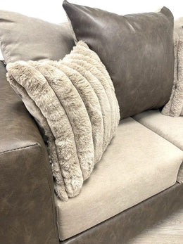 110-2PC LATTE - Sofa and Loveseat Set