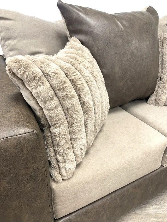 110-2PC LATTE - Sofa and Loveseat Set