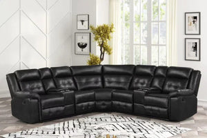 Jacob2 Black - Reclining Sectional