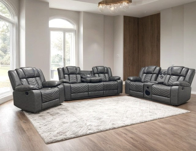 Ace Gray - 3PC Reclining Set