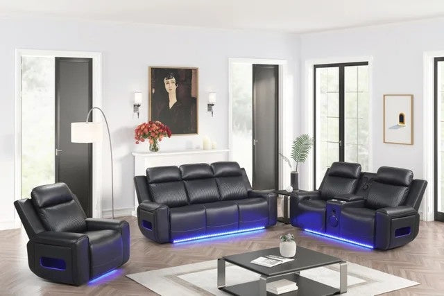 Rolls Royce Black Power Reclining Set **NEW ARRIVAL**