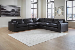 Ashley 309-02 - 5PC Genuine Leather Sectional Set **NEW ARRIVAL**