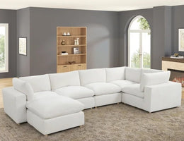 XLCLOUD BEIGE2 Sectional + Ottoman Set **NEW ARRIVAL**