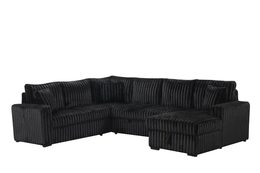 Sonic Black Sectional With Pull-Out Bed