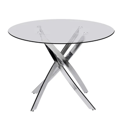 D106 Glass Table with 4 Chairs - NEW ARRIVAL