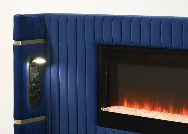 Romance2 Blue Platform Bed - Queen, King **NEW ARRIVAL**