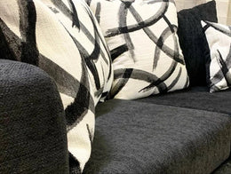 110-2PC Black - Sofa and Loveseat Set